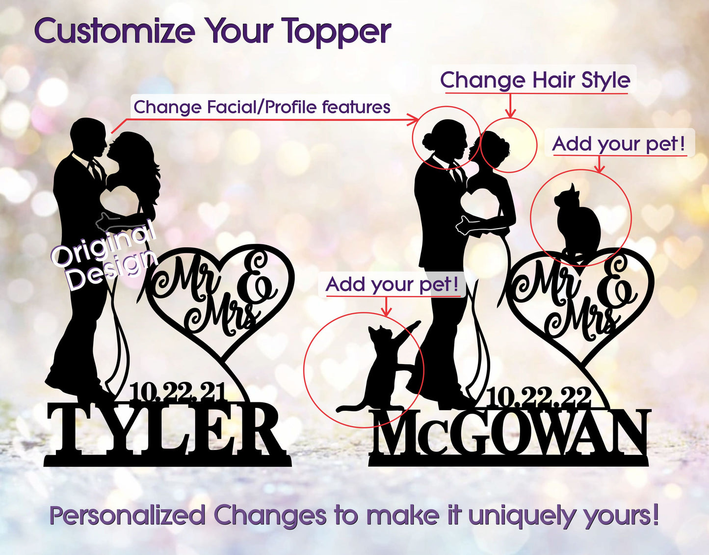 ~ Customizations and Changes to Cake Toppers!