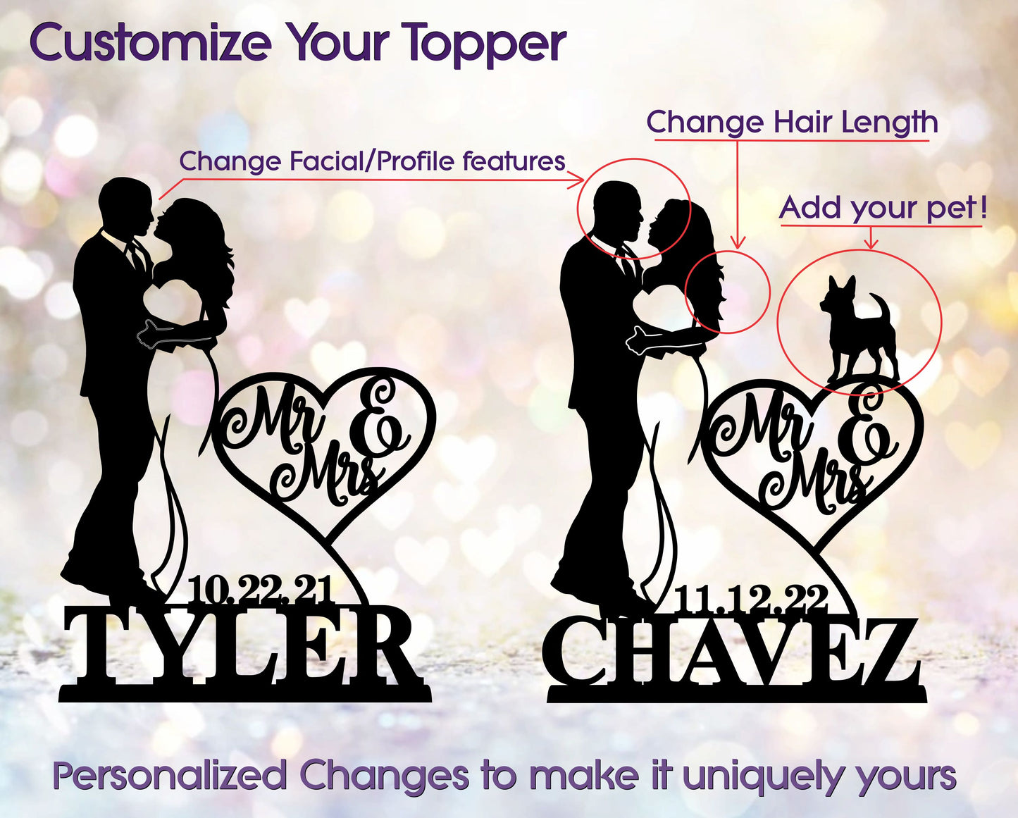 ~ Customizations and Changes to Cake Toppers!